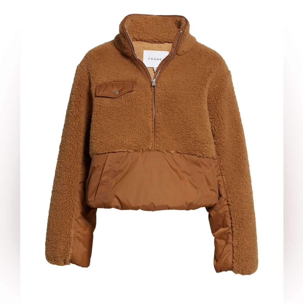 *SOLD* Frame half zip Sherpa sweater